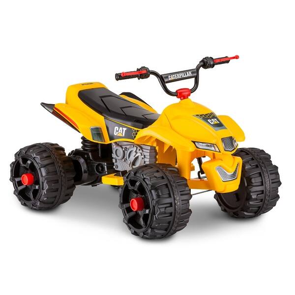 Shop Kidtrax Cat Atv Quad 12v Yellow Overstock 25770152