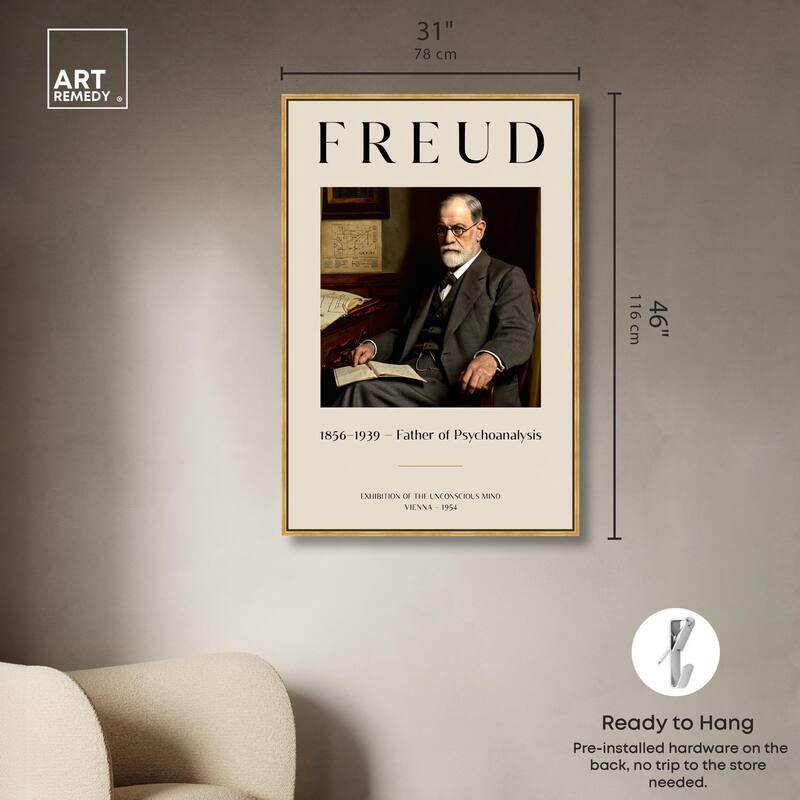 Father of Psychoanalysis Art Canvas by Art Remedy