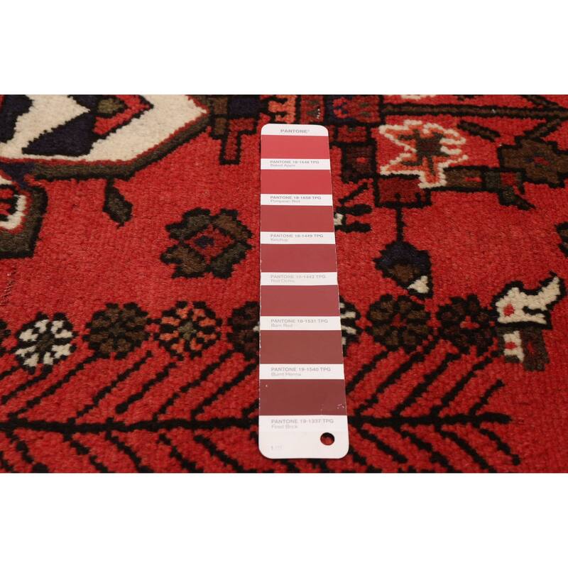 ECARPETGALLERY Hand-knotted Andelz Red Wool Rug - 3'2 x 4'8