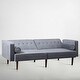 preview thumbnail 7 of 20, Modern Style Upholstered Velvet Sofa Couch for Living Room in Teal - 79'' W X 33'