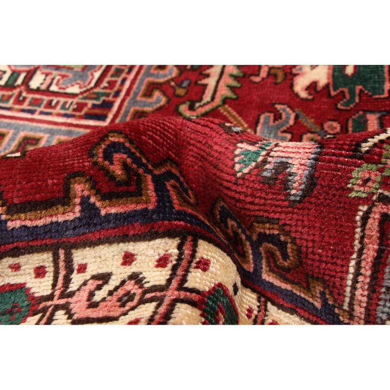 ECARPETGALLERY Hand-knotted Sarabi Dark Red Wool Rug - 8'0 x 11'5
