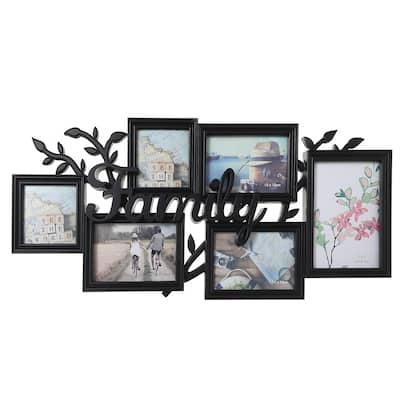 Black Collage Frame - Family (Asstd 6 Opening)