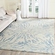 preview thumbnail 7 of 29, SAFAVIEH Handmade Bella Tilda Modern Floral Wool Rug 6' x 9' - Dark Blue/Ivory