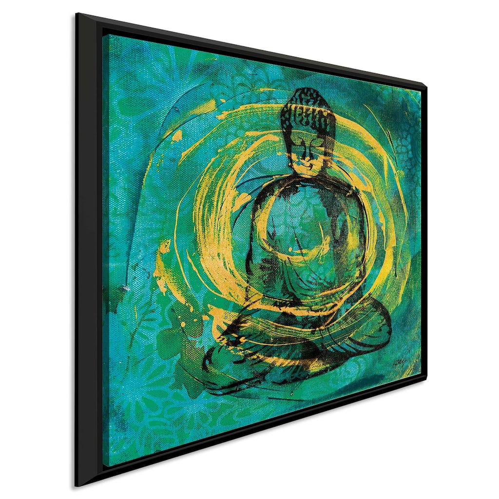 "Centered Buddha" Print on Floating Canvas