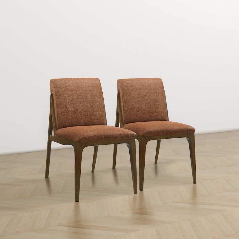 Omaha Luxury Modern Solid Wood Dining Chair (Set of 2)