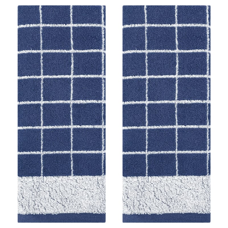 Checkered Hand Towels for Bathroom, Soft Pure Cotton Hand Towel, Farmhouse Home Decorative Towels