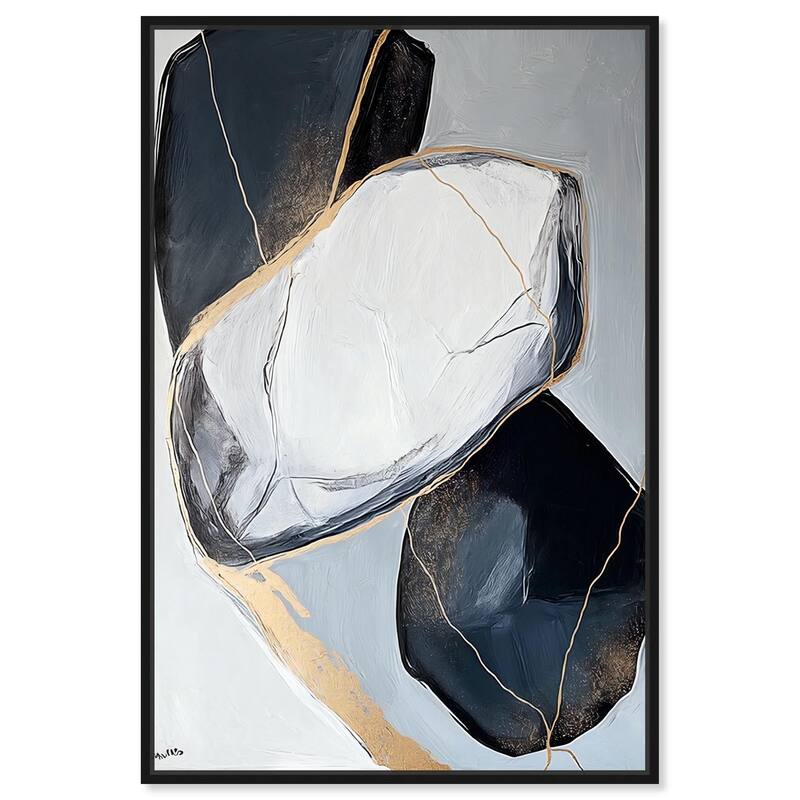 Mineral Essence I Canvas by Art Remedy - Black - 30" x 45"