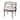 Hathaway 22.5 in. W Oval Upholstered and Wood Traditional Vanity Seat