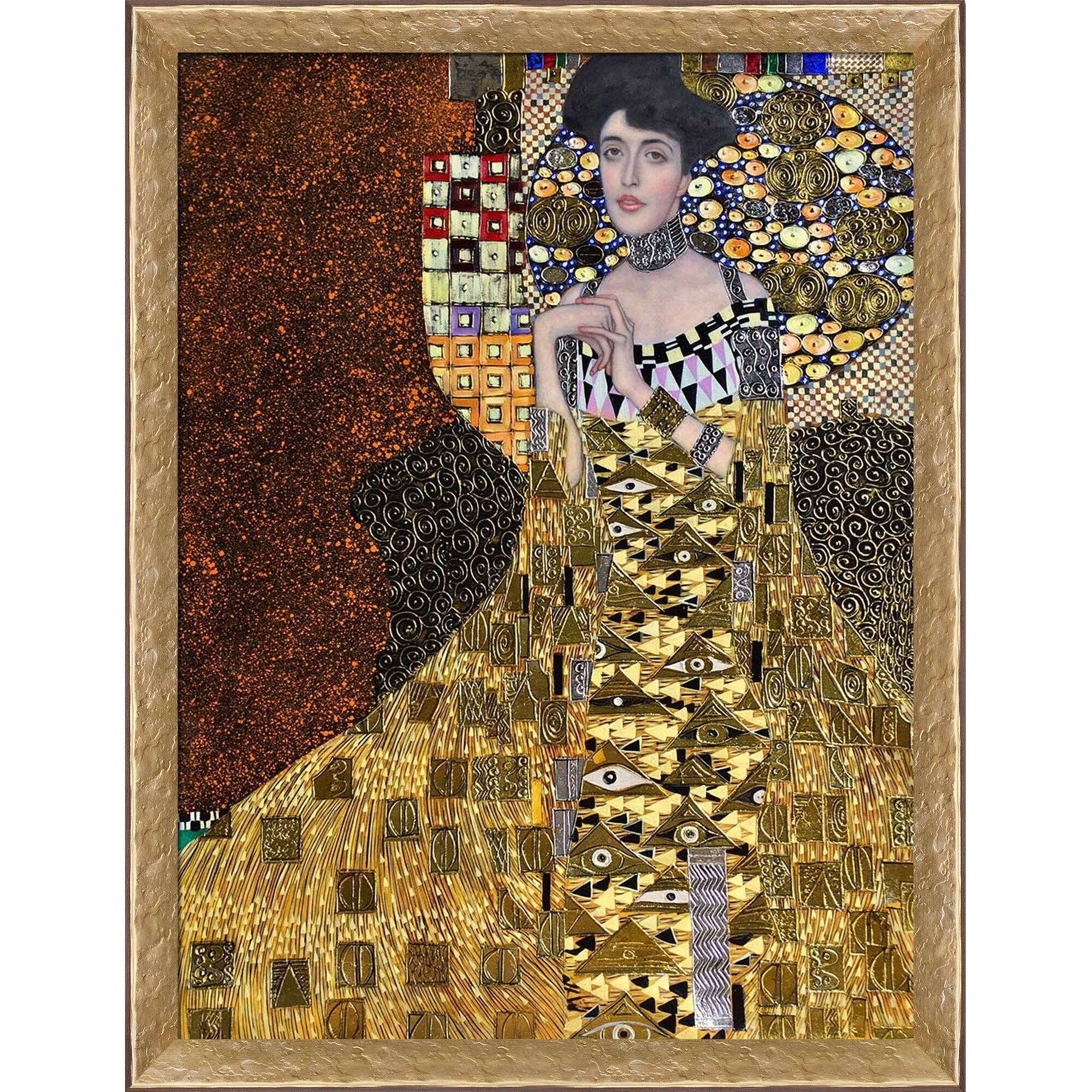 Shop Gustav Klimt Portrait Of Adele Bloch Bauer I Luxury Line Hand Painted Oil Reproduction On Sale Overstock 23556411