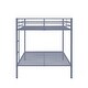 preview thumbnail 7 of 20, Heavy Duty Metal Bunk Bed, Built-In Ladder, Safety Rails, No Boxspring