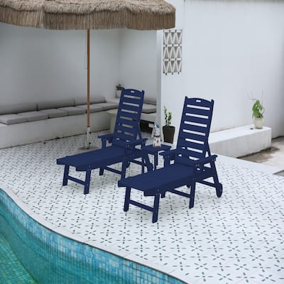 3-Piece Oversized Chaise Lounge Chair Set