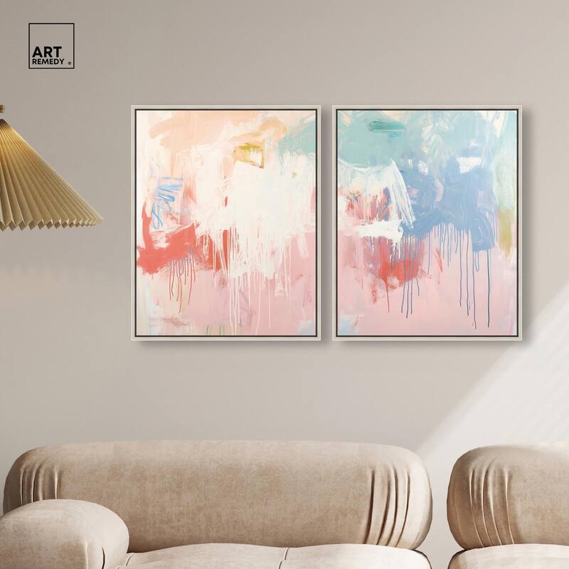 Breath of Colors Canvas Set of 2 by Art Remedy