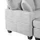 preview thumbnail 6 of 6, 125.2" Modern Corduroy Upholstered U-shaped Sectional Sofa with Movable Ottoman and Side Storage Pockets