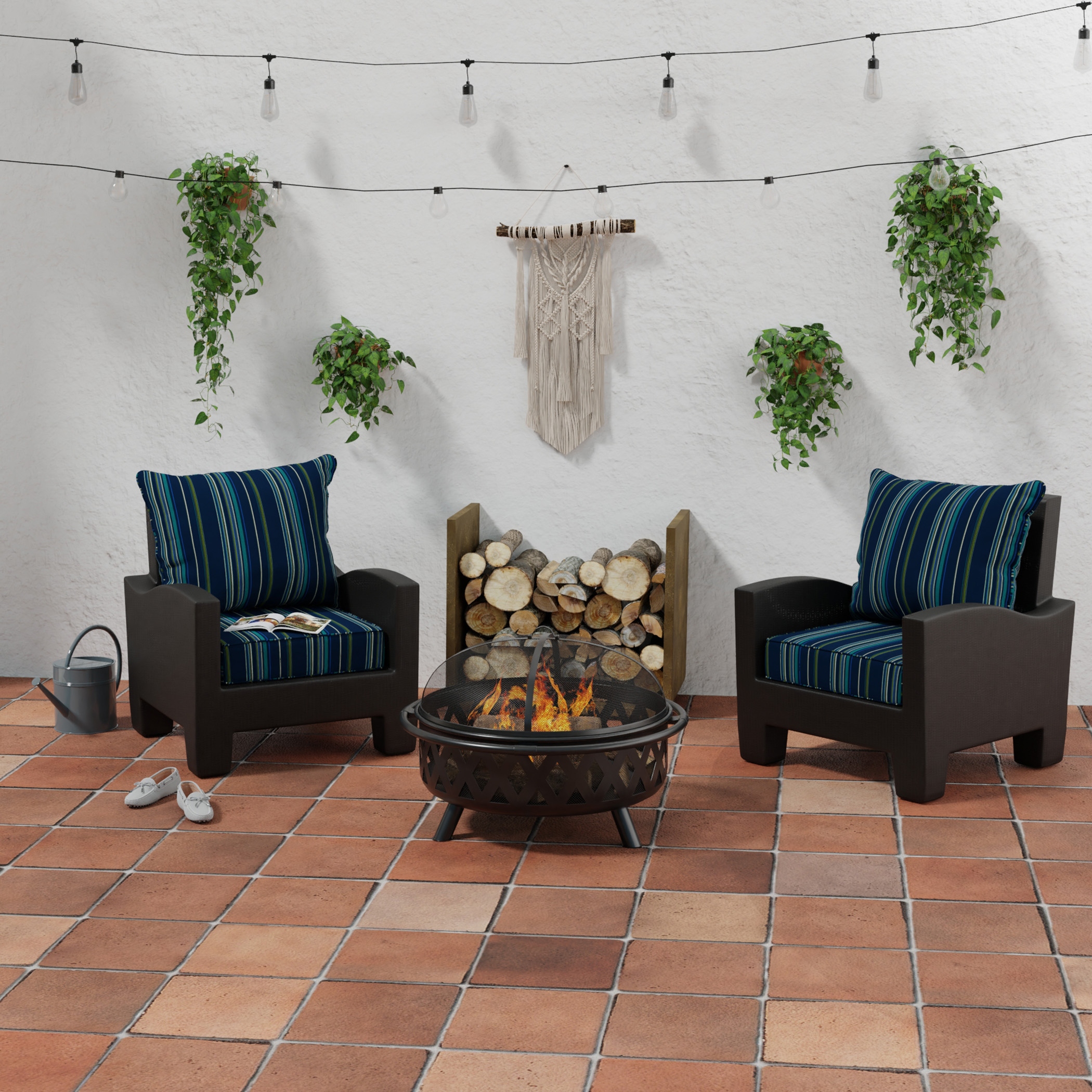 Sunbrella deep online seat cushions 24x24
