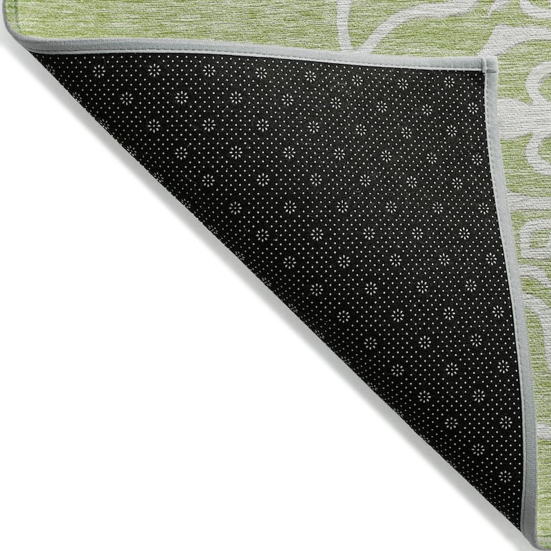 Machine Washable Indoor/ Outdoor Chantille Bold Medallion Rug