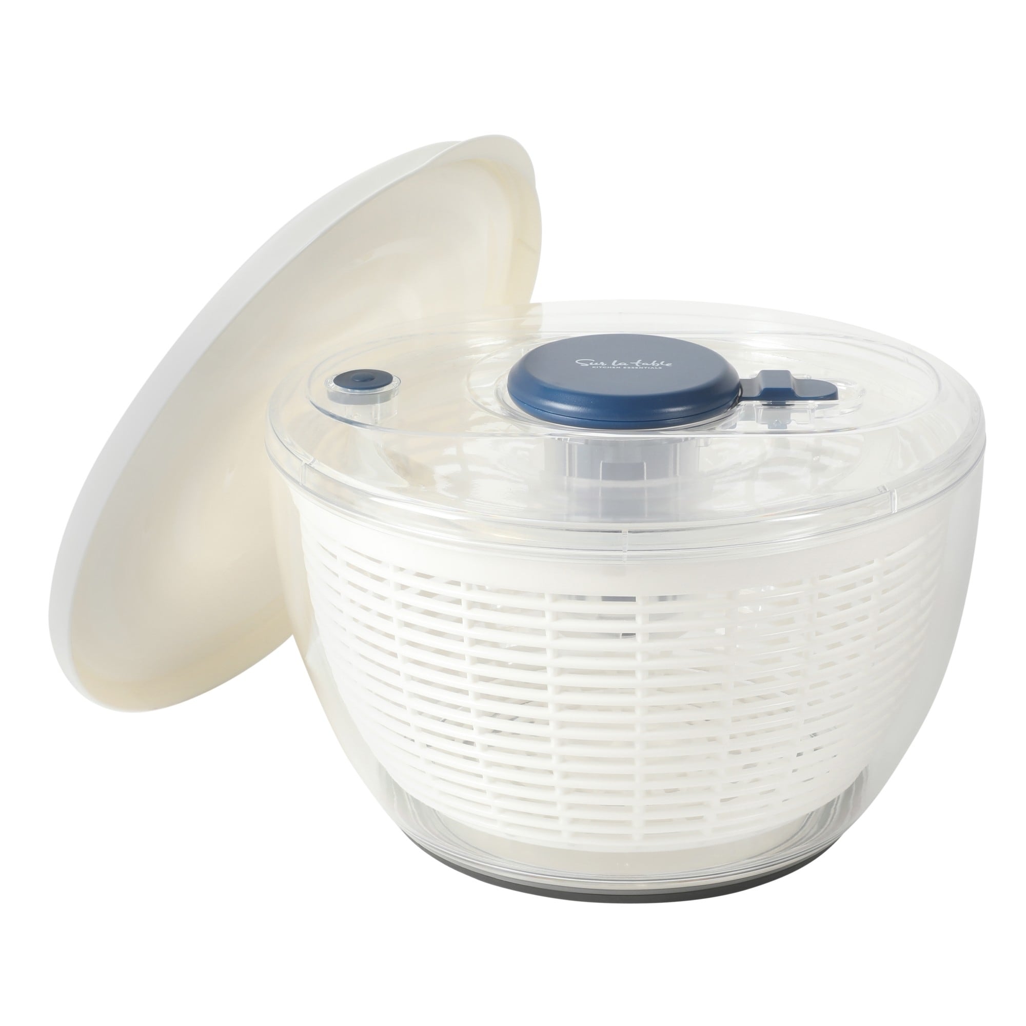 Sur La Table Kitchen Essential 6.3 Qt Salad Spinner, Fruit Wahser, Fruit Washing Bowl with Strainer, Vegertable Cleaner