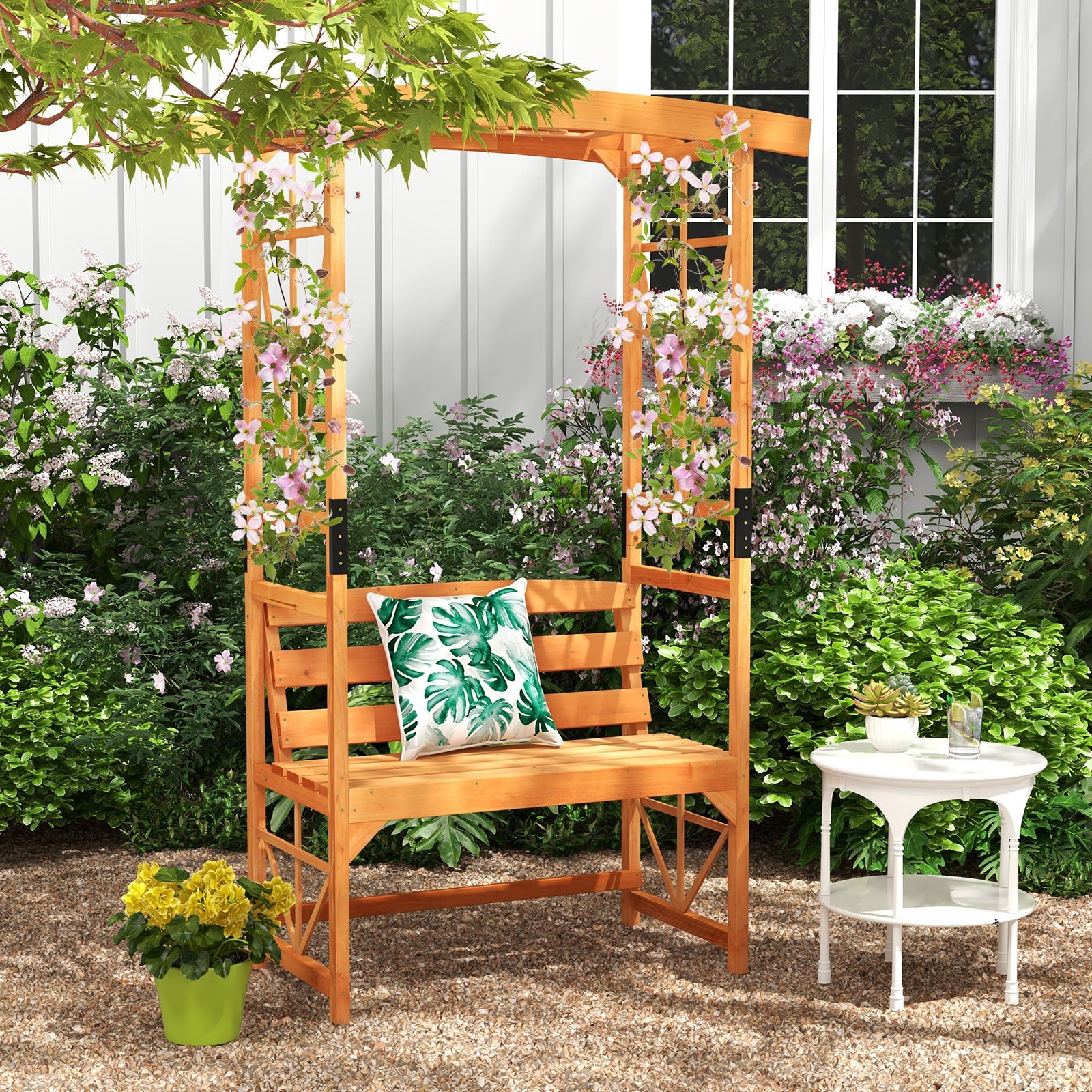 Tall garden bench clearance