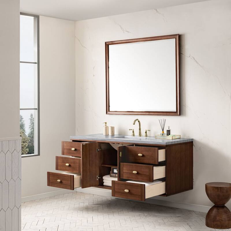 James Martin Vanities 670-V60S-3AF Amberly 60" Free Standing or Wall