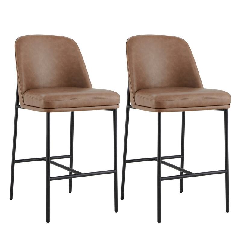 Evelyn Modern 27 inch Counter Height Bar Stool Set of 2