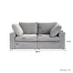 preview thumbnail 20 of 18, Modern Linen Sectional Sofa Commix Down Filled Overstuffed Upholstered Couches for Living Room