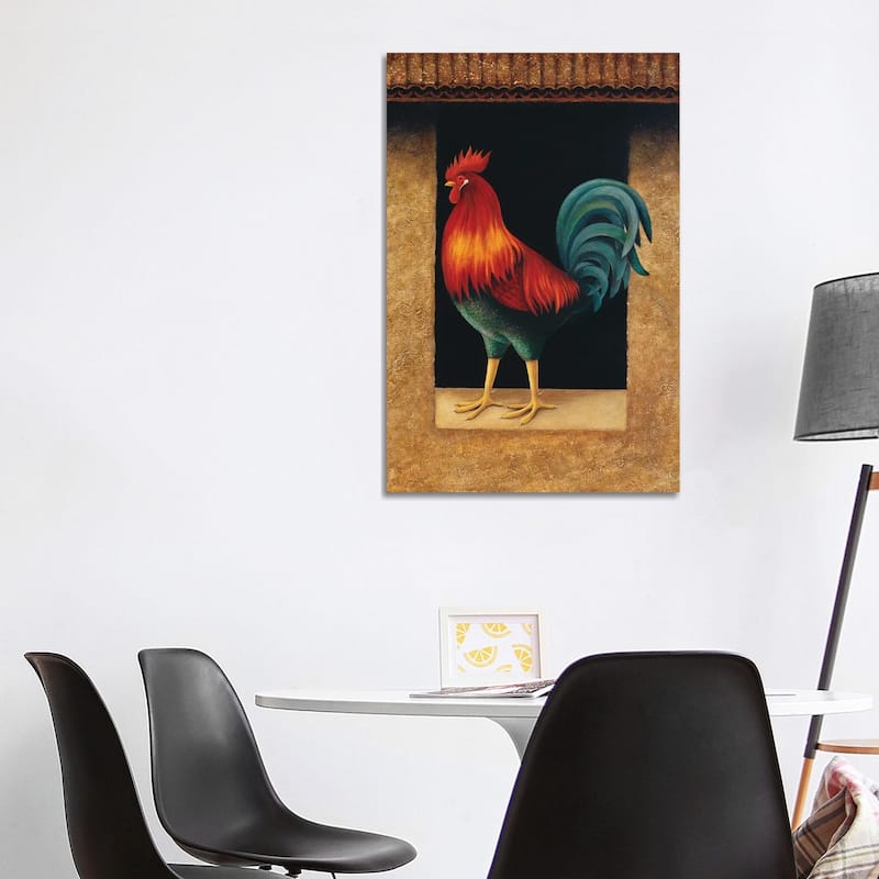 iCanvas "Rooster" by Lowell Herrero Canvas Print - 40x26x1.5