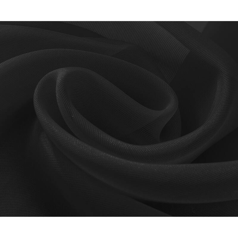 Cara Sheer Voile Grommet Window Curtain Panel - 84 or 90 inches