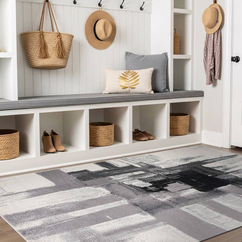 World Rug Gallery Modern Abstract Art Area Rug