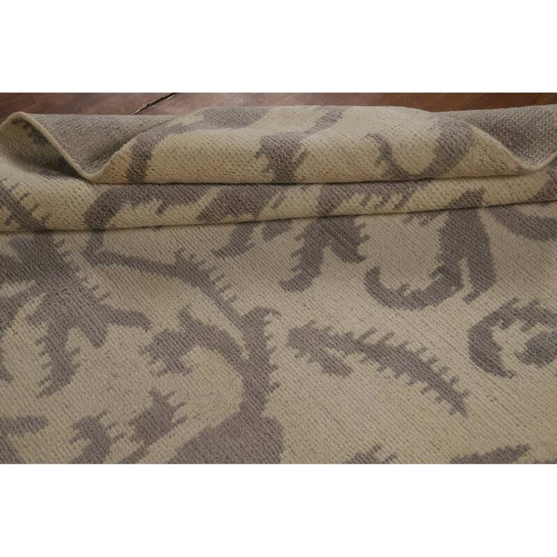 All-Over Abstract Moroccan Oriental Area Rug Handmade Wool Carpet - 5'1" x 7'10"