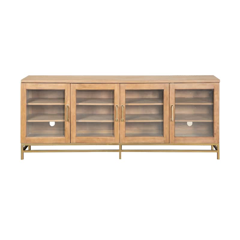 Magnussen Home Lindon Belgian Wheat Small Console - 70"W x 17"D x 29"H