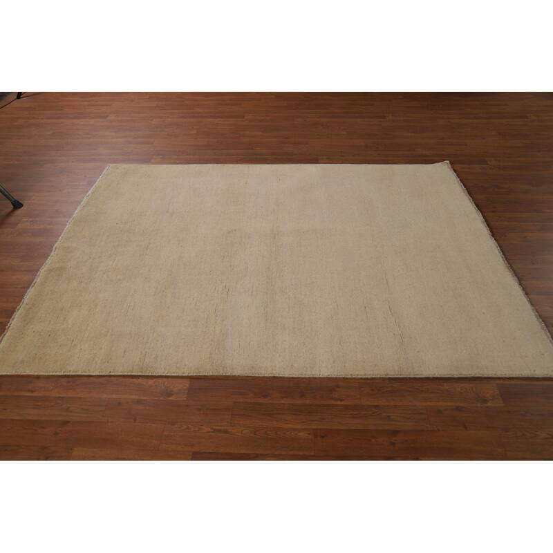 Gabbeh Modern Rug Hand-Knotted Contemporary Wool Carpet - 4'9"x 6'7"