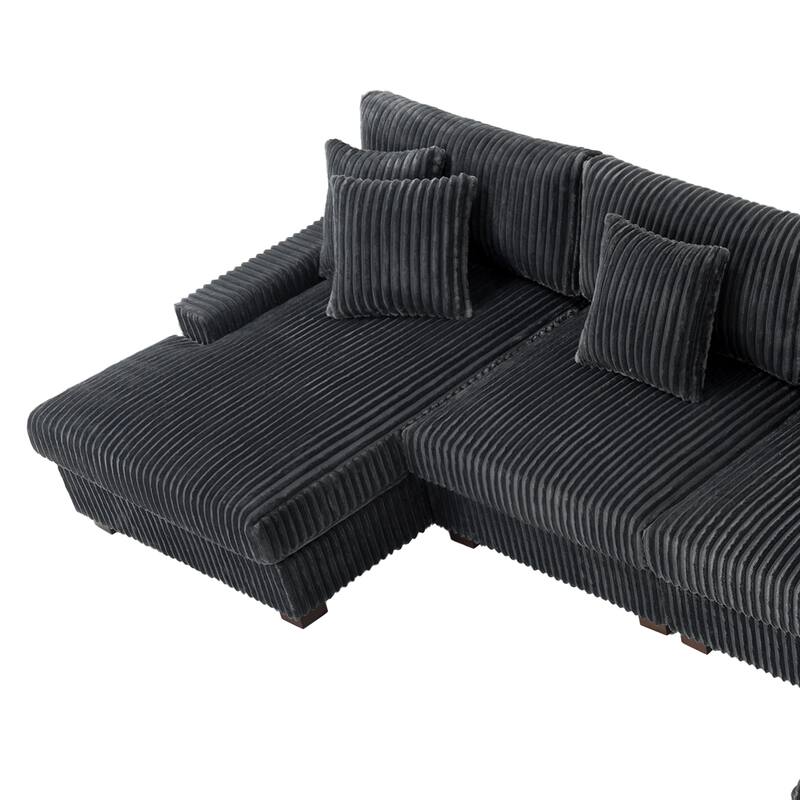 Anne 150" W Oversized Upholstered Modular Sectional Sofa