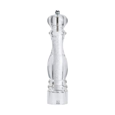 Peugeot Nancy Acrylic Salt Mill, 12", Clear