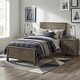 preview thumbnail 13 of 15, Furniture of America Lanister 3-Piece Wood Wire-Brushed Warm Grey Kids Panel Bed and 2 Nightstands Set Twin
