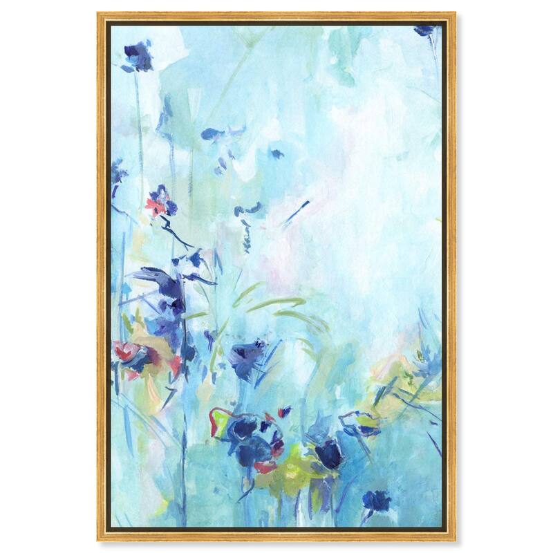 Heavenly Blue I Canvas by Art Remedy - Gold - 24" x 36"