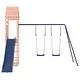 preview thumbnail 14 of 16, vidaXL Swing Set Outdoor Backyard Wooden Playground Equipment for Kids Age 3-8