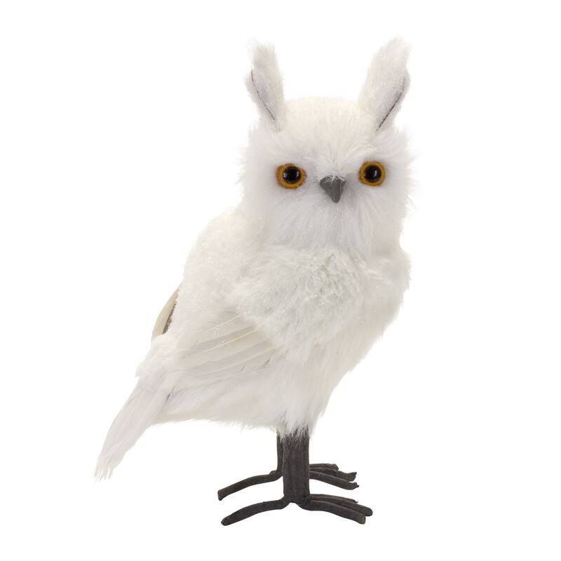 White Owl Decor (Set of 4)