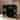 SEI Furniture Cornelia Black Wine Bar Cabinet with Faux Marble Top