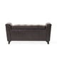 preview thumbnail 12 of 17, Alden Tufted Faux Leather Armed Storage Ottoman Bench by Christopher Knight Home