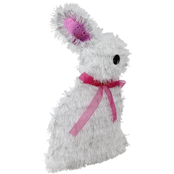 Shop 14 White Tinsel Easter Bunny Rabbit Spring Window Decoration
