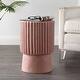 preview thumbnail 13 of 27, JONATHAN Y Kline 19" Modern Art Deco Tambour Accent Table