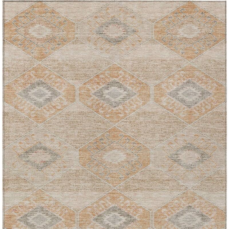 HomeRoots Aztec Transitional Rectangle Outdoor Rug