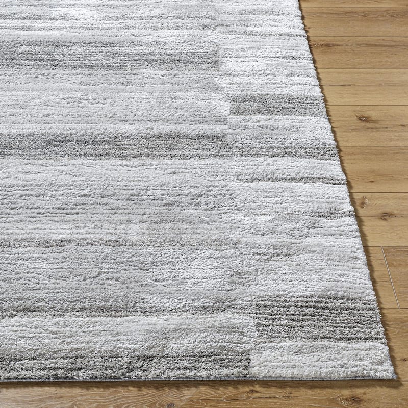 Livabliss Delight Shag Global Stripe Area Rug