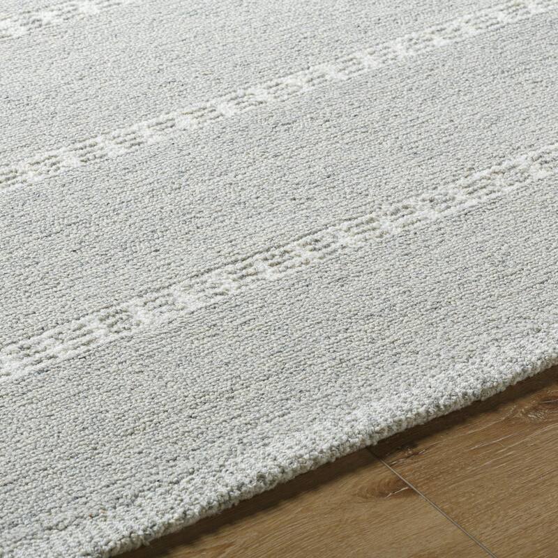 Yosef Casual Solid Color Wool Area Rug