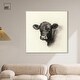 preview thumbnail 15 of 60, Darkness in Detail of Cow Canvas Animal Art Prints by Art Remedy