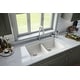 preview thumbnail 9 of 58, Karran Undermount Quartz 32 in. 50/50 Double Bowl Kitchen Sink Kit