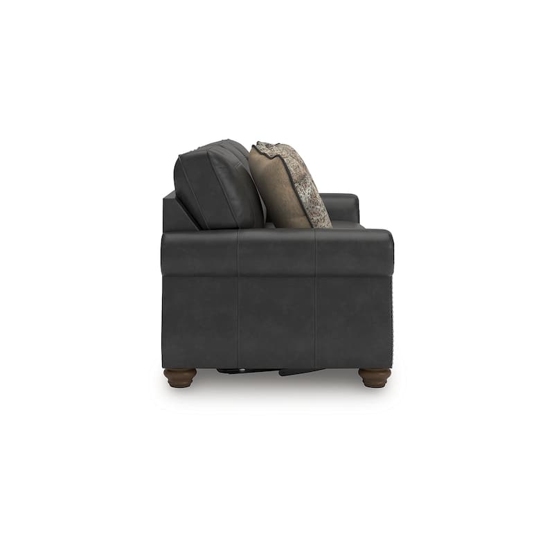 Signature Design by Ashley Shadsburne Black Queen Sofa Sleeper - 92"W x 38"D x 39"H