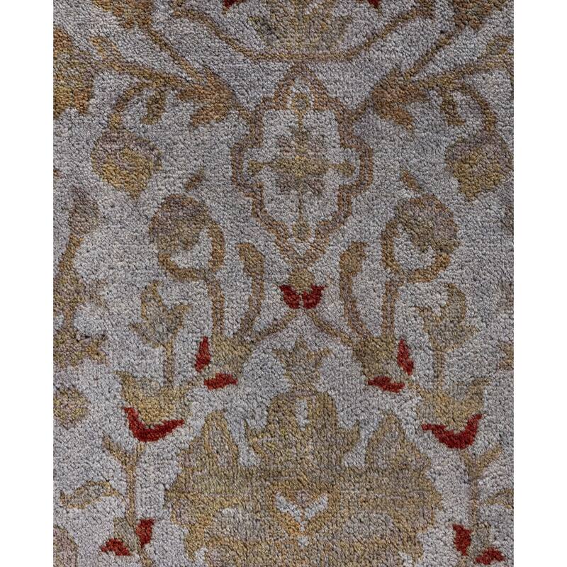 Overdyed One-of-a-Kind Hand-Knotted Area Rug - Gray - 3' 0" x 16' 3"