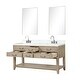 preview thumbnail 21 of 40, Lexora Norwalk Bath Vanity, Carrara Marble Top, Faucet Set, and Mirror