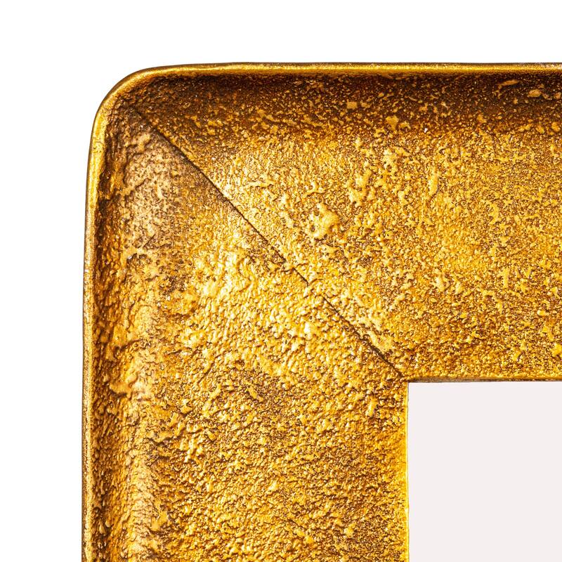 Metal Wall Mirror with Raised Edge Frame - 28.5"L x 1.8"W x 38.0"H