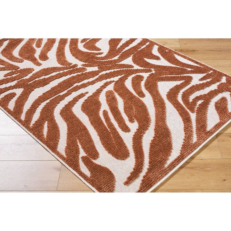 Livabliss Lyna Modern Floral Washable Area Rug